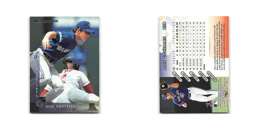 Alex Gonzalez 1997 Donruss #202 Toronto Blue Jays Baseball Card NM