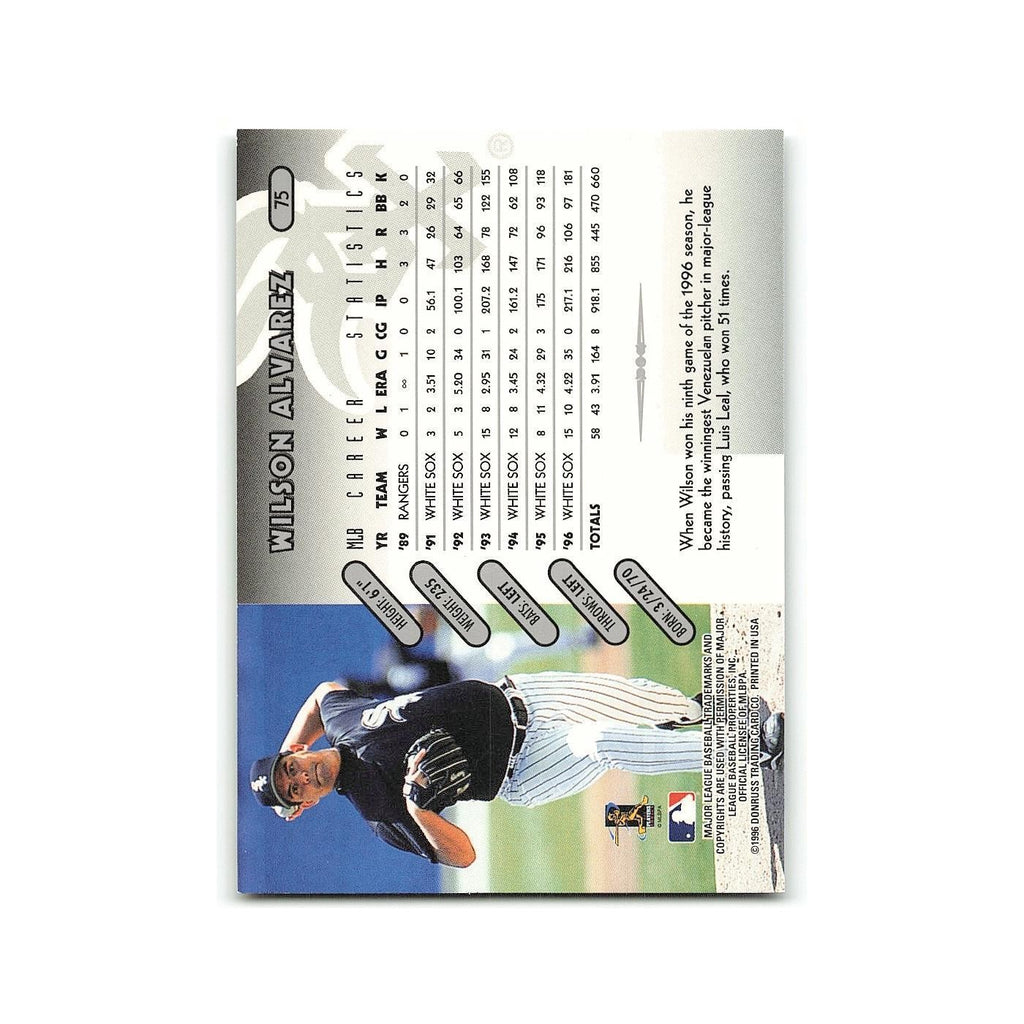 Wilson Alvarez 1997 Donruss #75 Chicago White Sox Baseball Card NM