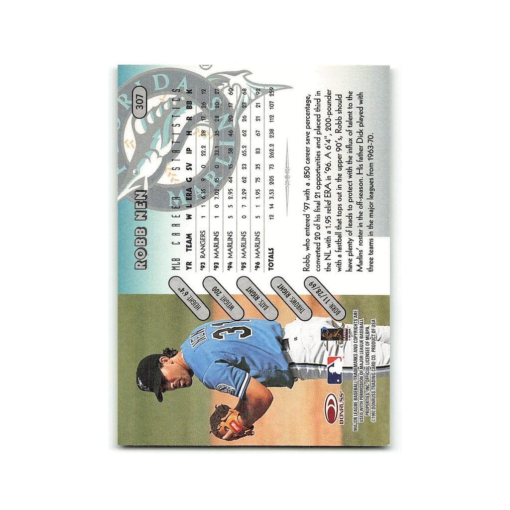 Robb Nen 1997 Donruss #307 Florida Marlins Baseball Card NM