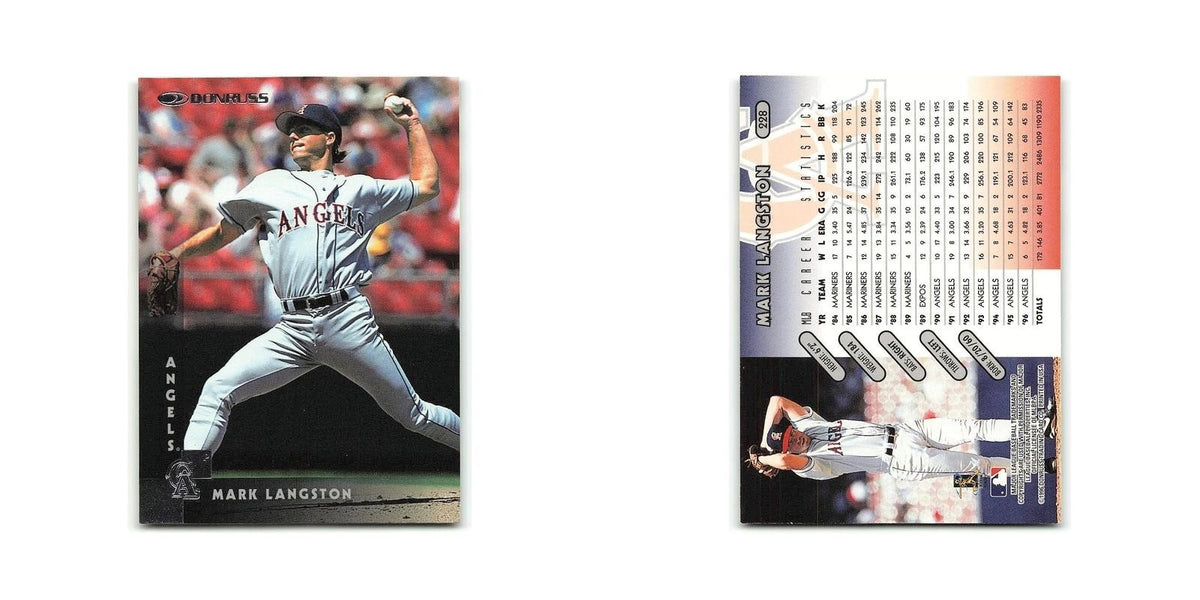 Mark Langston 1997 Donruss #228 California Angels Baseball Card NM