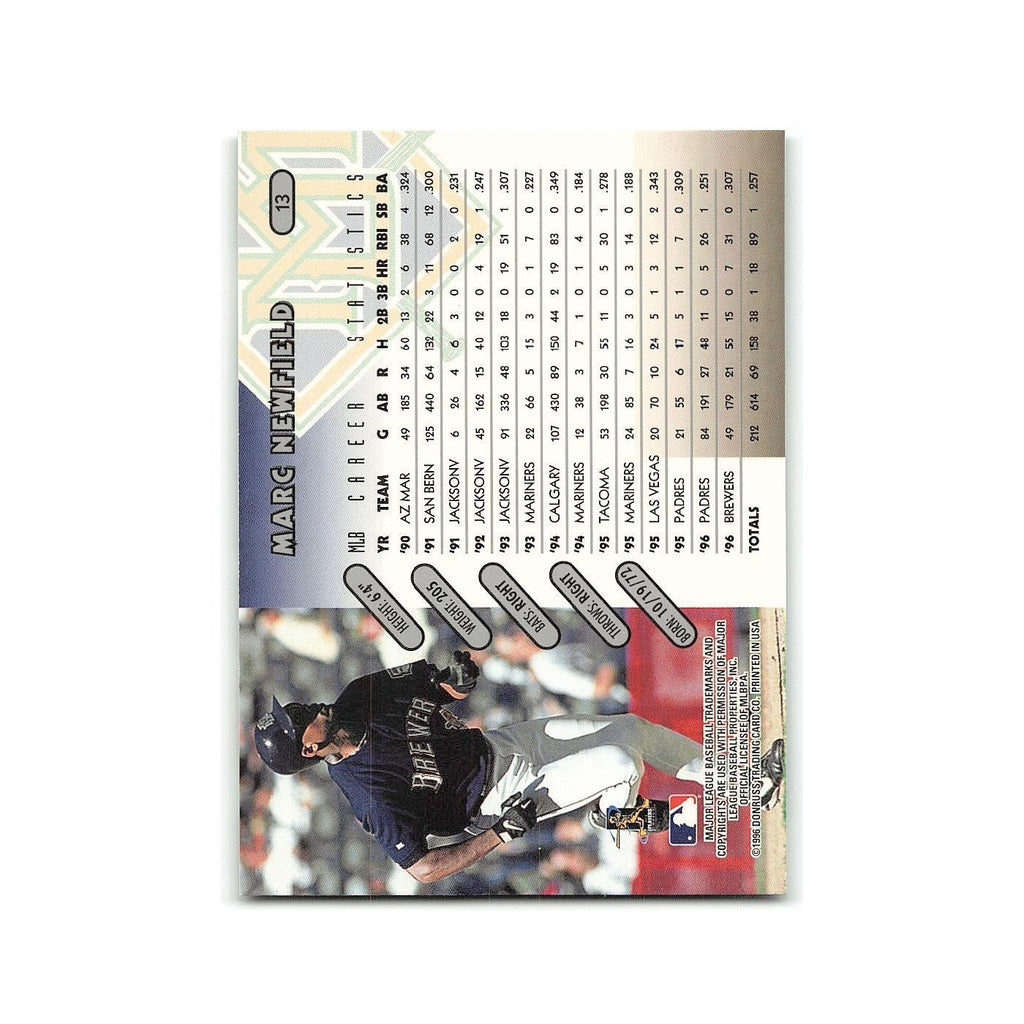 Marc Newfield 1997 Donruss #13 Milwaukee Brewers Baseball Card NM