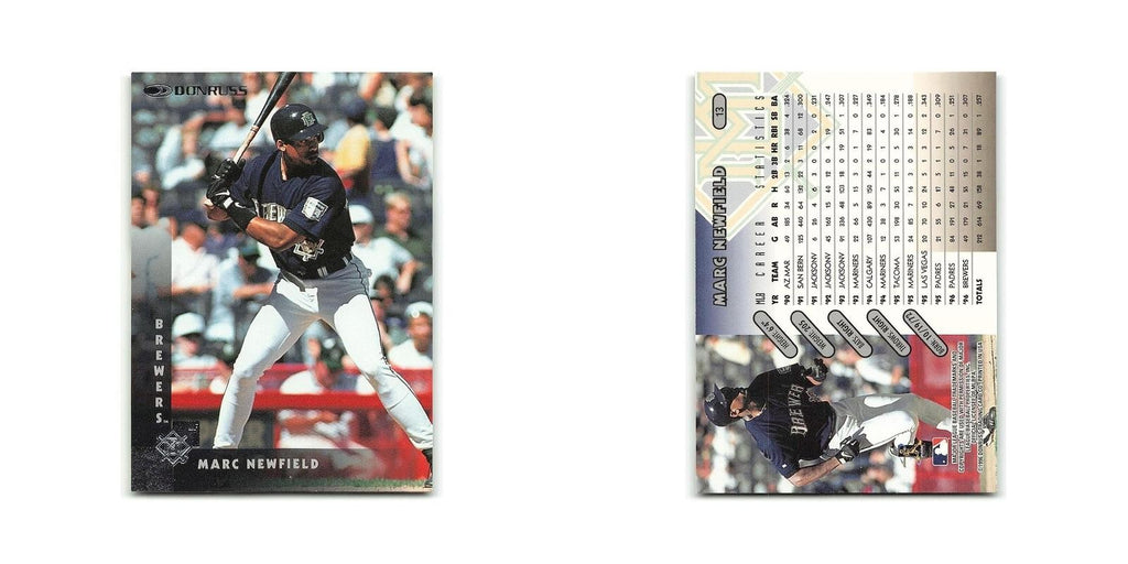 Marc Newfield 1997 Donruss #13 Milwaukee Brewers Baseball Card NM