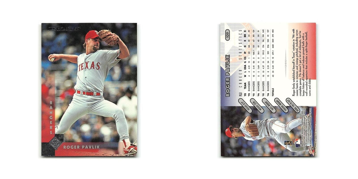 Roger Pavlik 1997 Donruss #109 Texas Rangers Baseball Card NM