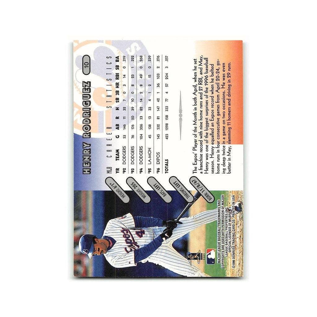Henry Rodriguez 1997 Donruss #10 Montreal Expos Baseball Card NM