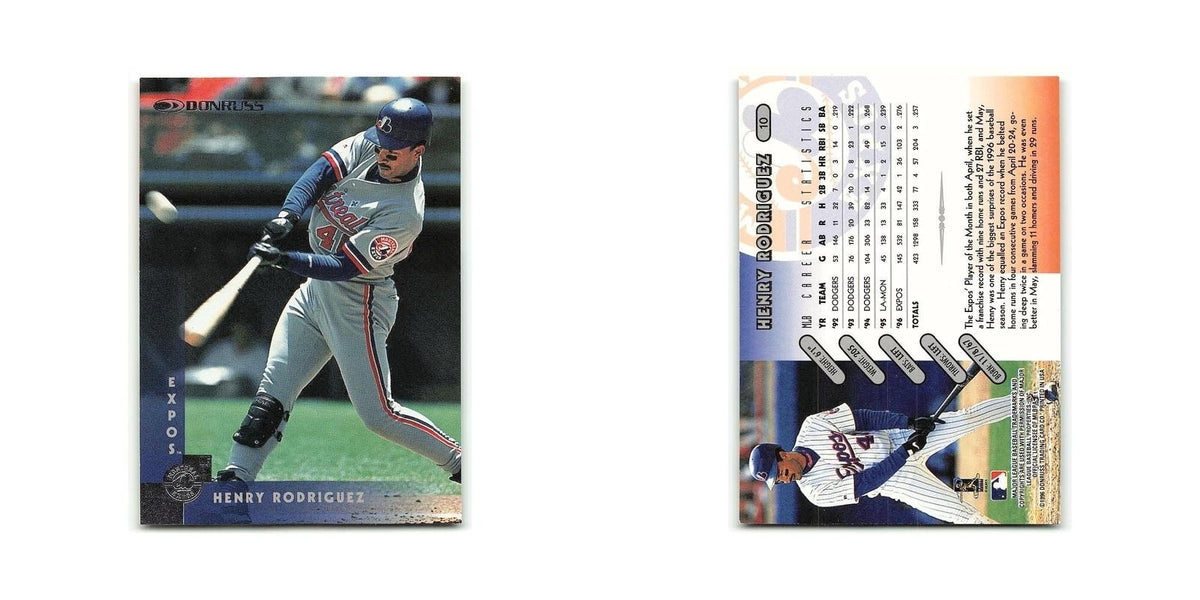 Henry Rodriguez 1997 Donruss #10 Montreal Expos Baseball Card NM