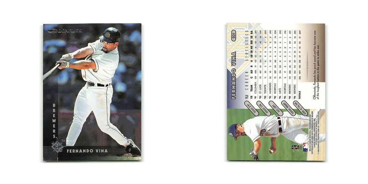 Fernando Vina 1997 Donruss #201 Milwaukee Brewers Baseball Card NM