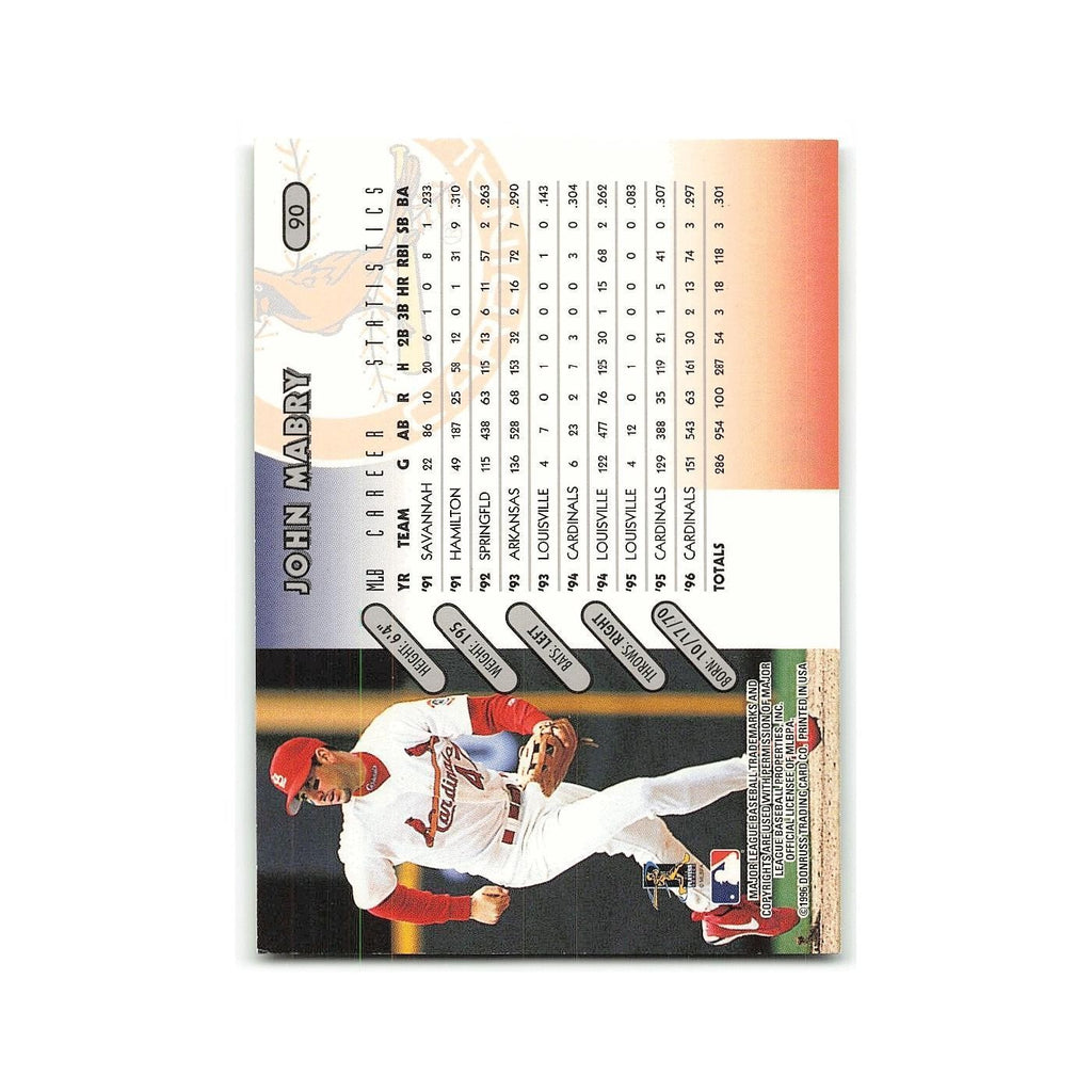 John Mabry 1997 Donruss #90 St. Louis Cardinals Baseball Card NM