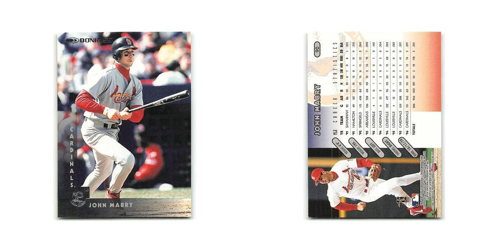 John Mabry 1997 Donruss #90 St. Louis Cardinals Baseball Card NM