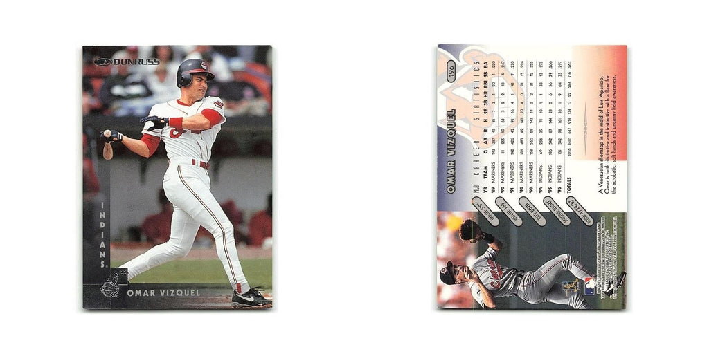 Omar Vizquel 1997 Donruss #196 Cleveland Indians Baseball Card NM