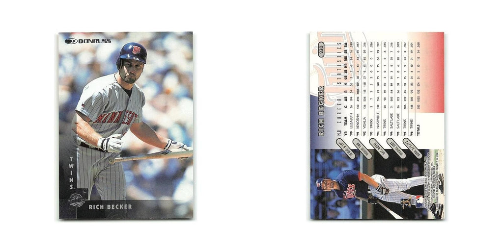 Rich Becker 1997 Donruss #230 Minnesota Twins Baseball Card NM