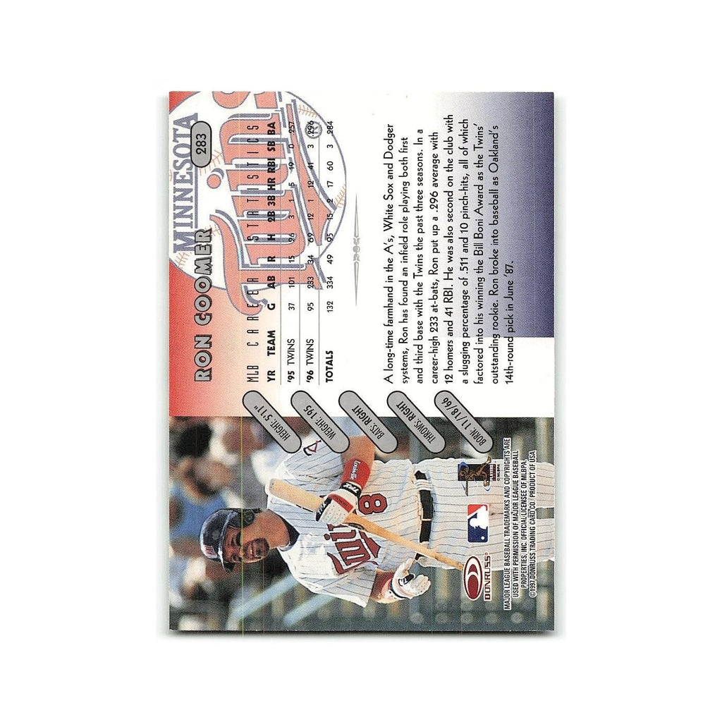 Ron Coomer 1997 Donruss #283 Minnesota Twins Baseball Card NM