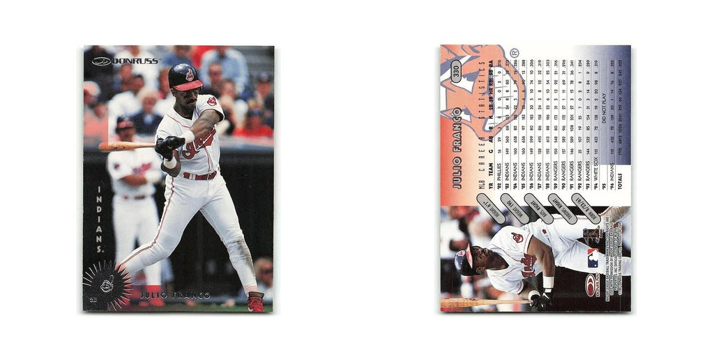 Julio Franco 1997 Donruss #330 Cleveland Indians Baseball Card NM