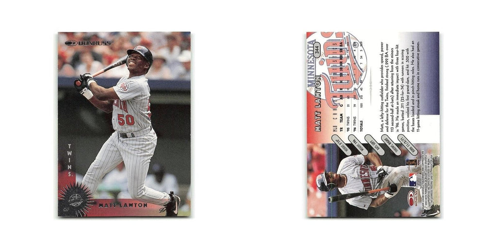 Matt Lawton 1997 Donruss #344 Minnesota Twins Baseball Card NM