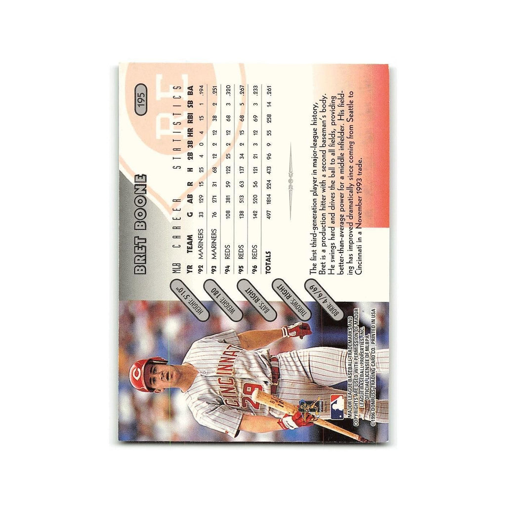 Bret Boone 1997 Donruss #195 Cincinnati Reds Baseball Card NM