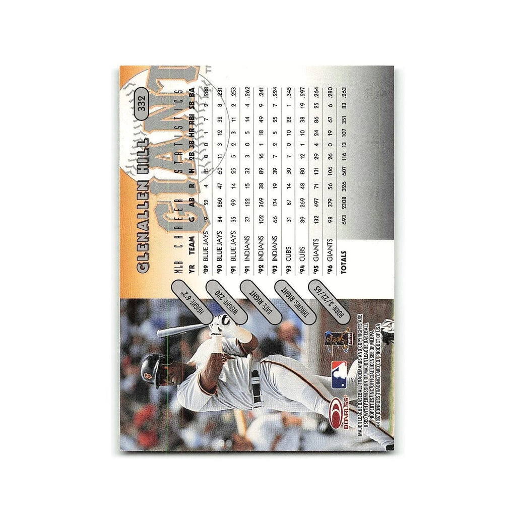 Glenallen Hill 1997 Donruss #332 San Francisco Giants Baseball Card NM