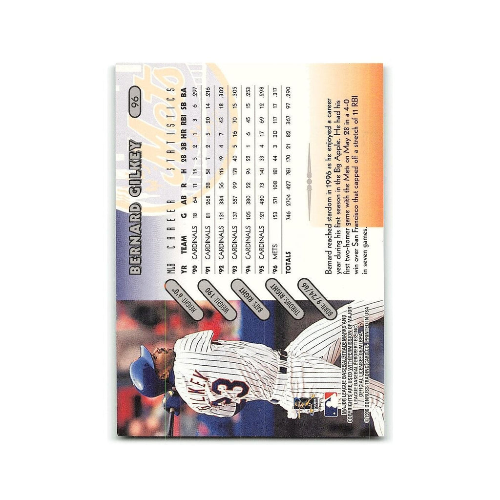 Bernard Gilkey 1997 Donruss #96 New York Mets Baseball Card NM