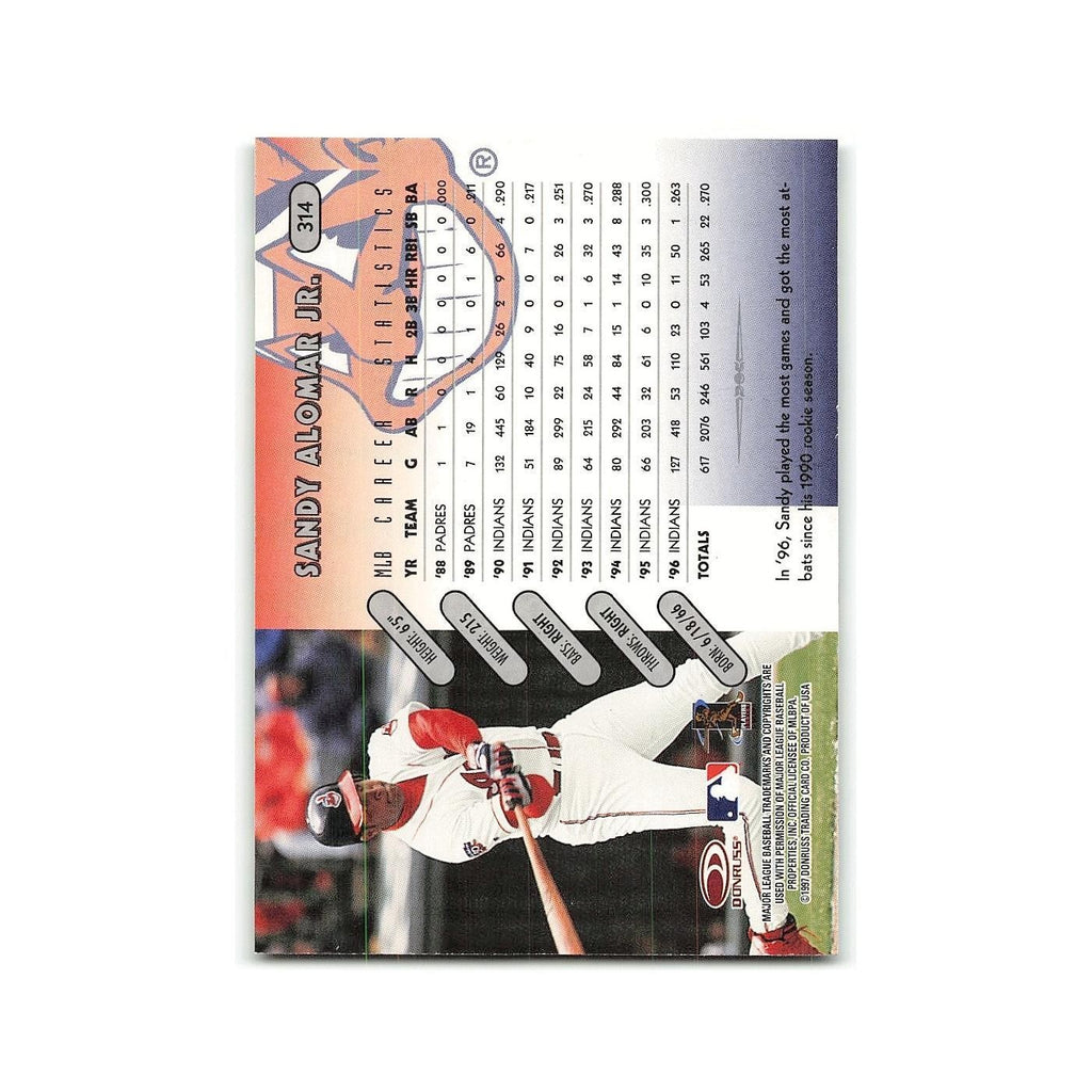 Sandy Alomar Jr. 1997 Donruss #314 Cleveland Indians Baseball Card NM