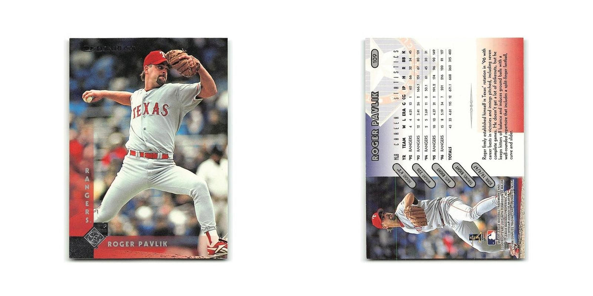 Roger Pavlik 1997 Donruss #109 Texas Rangers Baseball Card NM