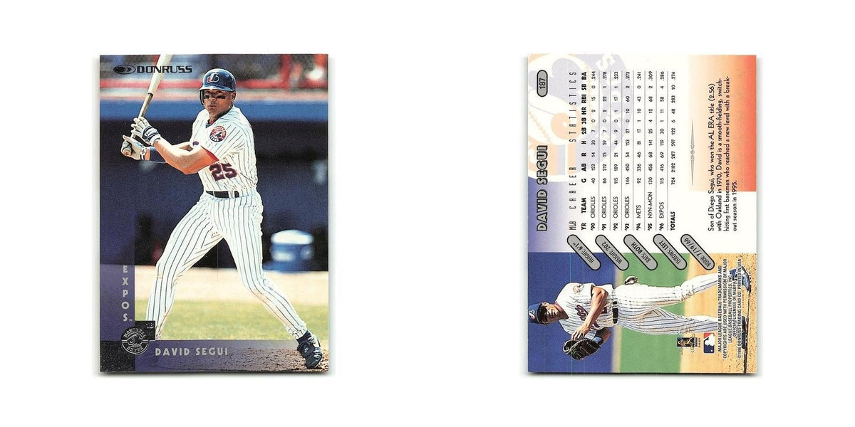 David Segui 1997 Donruss #187 Montreal Expos Baseball Card NM