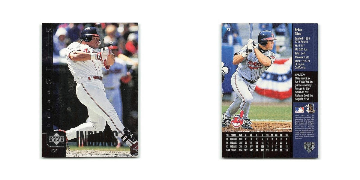 Brian Giles 1998 Upper Deck #73 Cleveland Indians Baseball Card NM