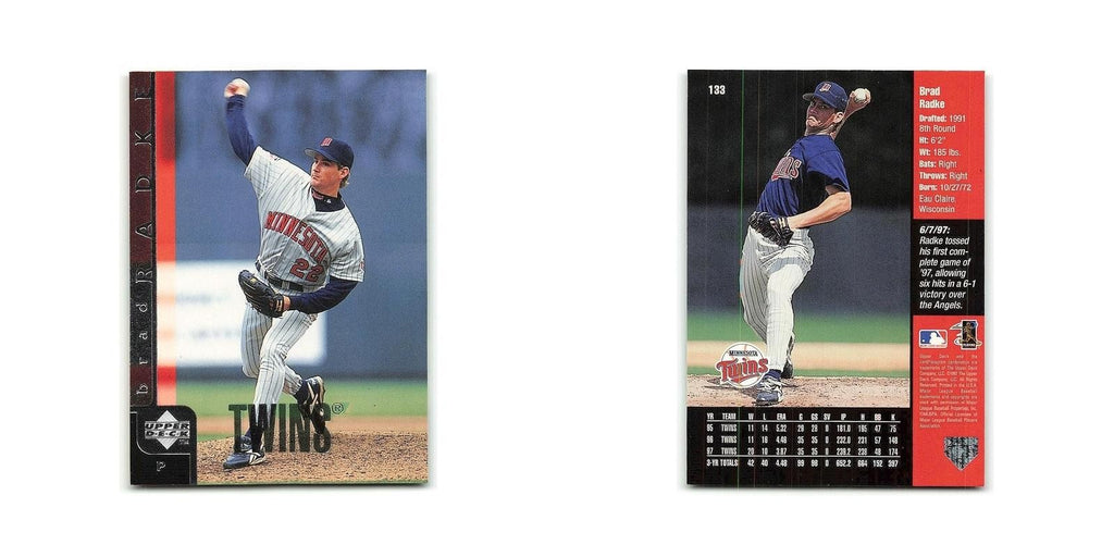 Brad Radke 1998 Upper Deck #133 Minnesota Twins Baseball Card NM
