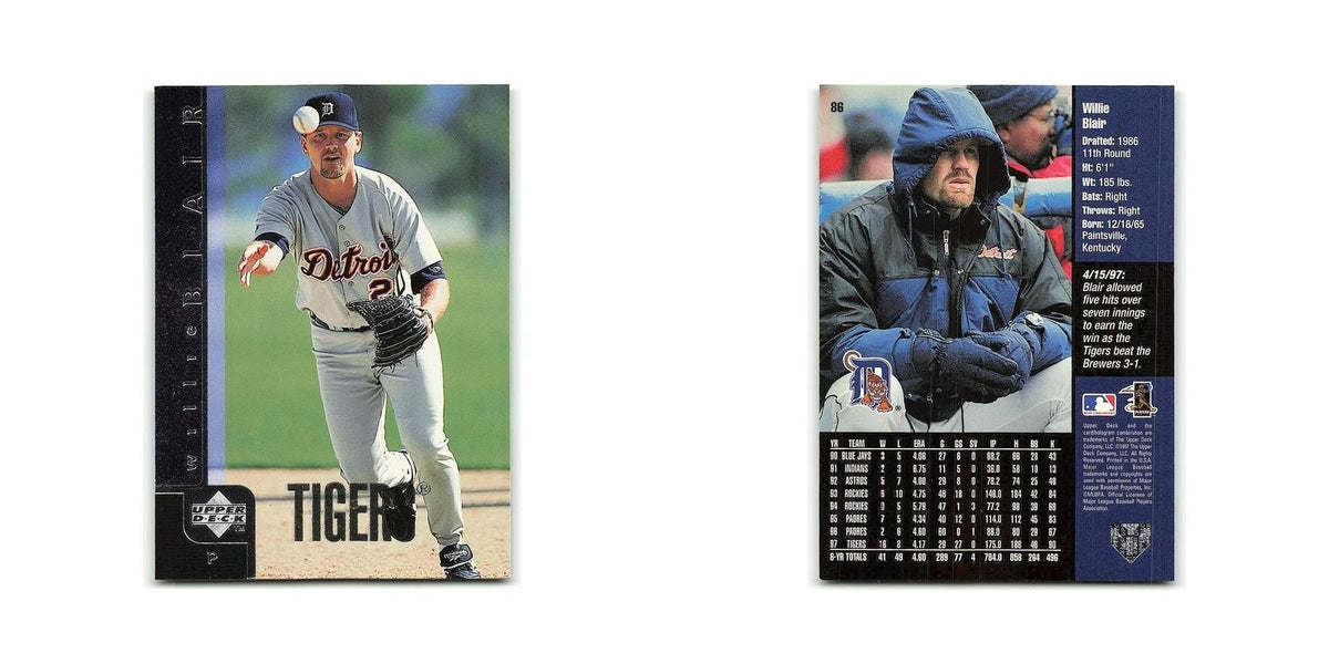 Willie Blair 1998 Upper Deck #86 Detroit Tigers Baseball Card NM