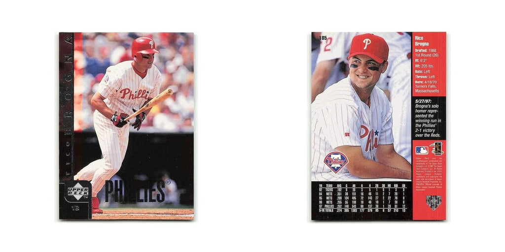 Rico Brogna 1998 Upper Deck #185 Philadelphia Phillies Baseball Card NM