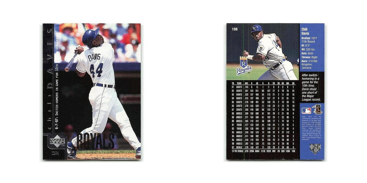Chili Davis 1998 Upper Deck #106 Kansas City Royals Baseball Card NM