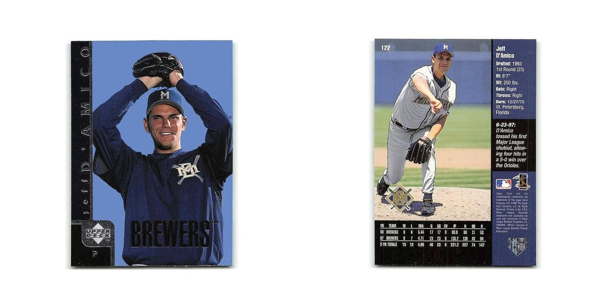 Jeff D'Amico 1998 Upper Deck #122 Milwaukee Brewers Baseball Card NM