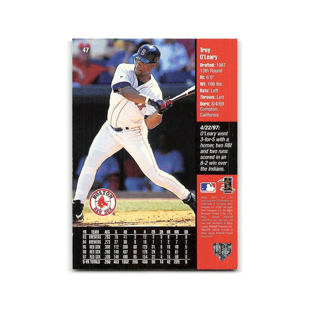 Troy O'Leary 1998 Upper Deck #47 Boston Red Sox Baseball Card NM