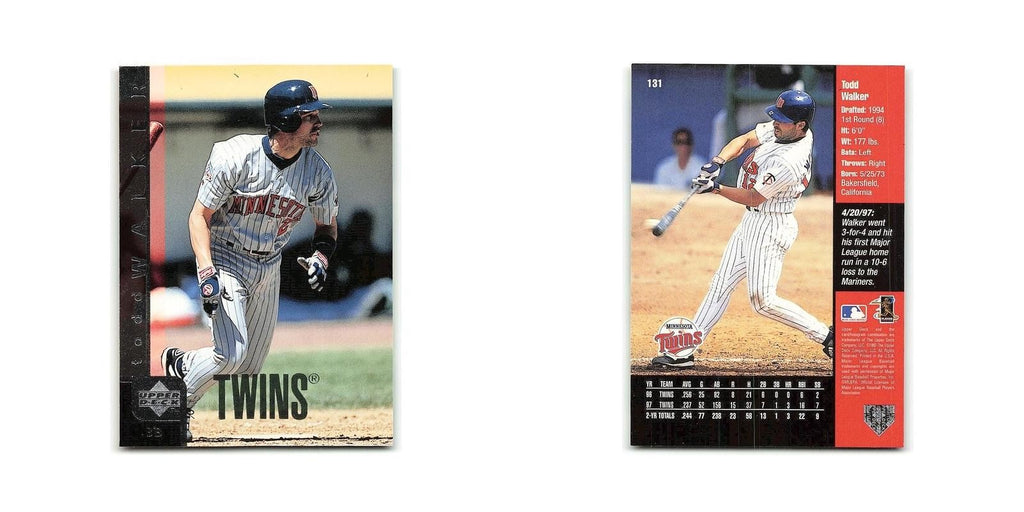 Todd walker 1998 Upper Deck #131 Minnesota Twins Baseball Card NM
