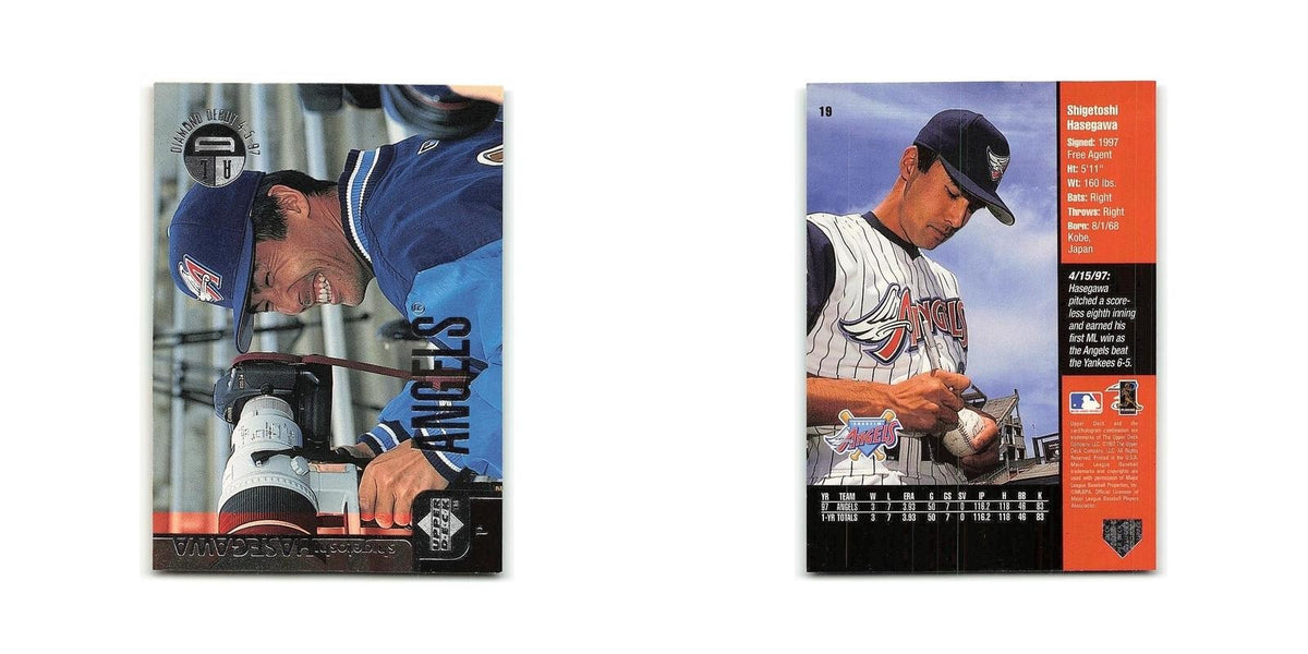 Shigetoshi Hasegawa 1998 Upper Deck #19 Anaheim Angels Baseball Card NM