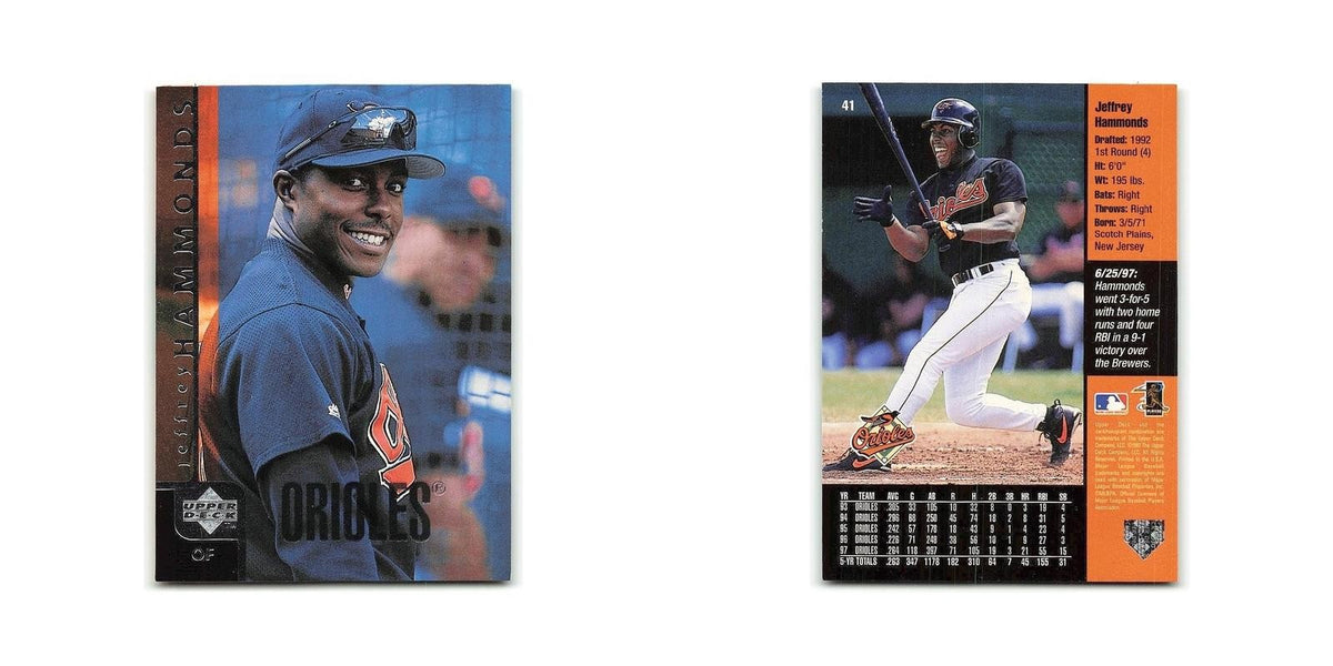 Jeffrey Hammonds 1998 Upper Deck #41 Baltimore Orioles Baseball Card NM