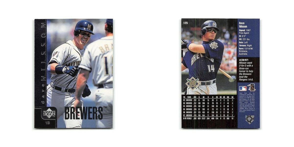 Dave Nilsson 1998 Upper Deck #125 Milwaukee Brewers Baseball Card NM