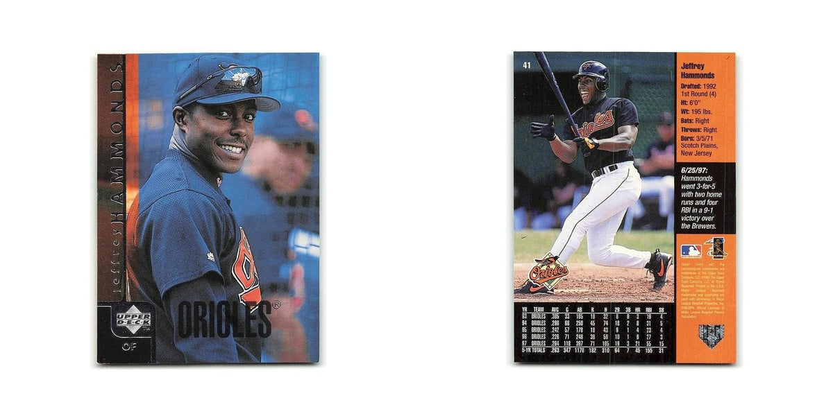 Jeffrey Hammonds 1998 Upper Deck #41 Baltimore Orioles Baseball Card NM