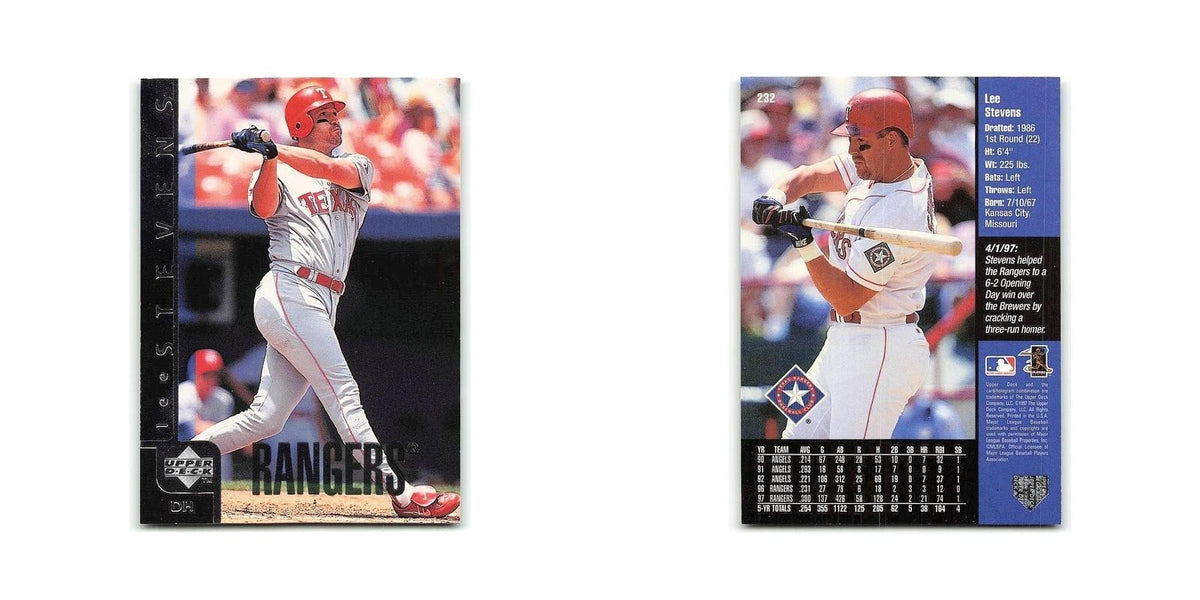 Lee Stevens 1998 Upper Deck #232 Texas Rangers Baseball Card NM