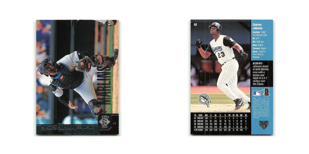 Charles Johnson 1998 Upper Deck #92 Florida Marlins Baseball Card NM