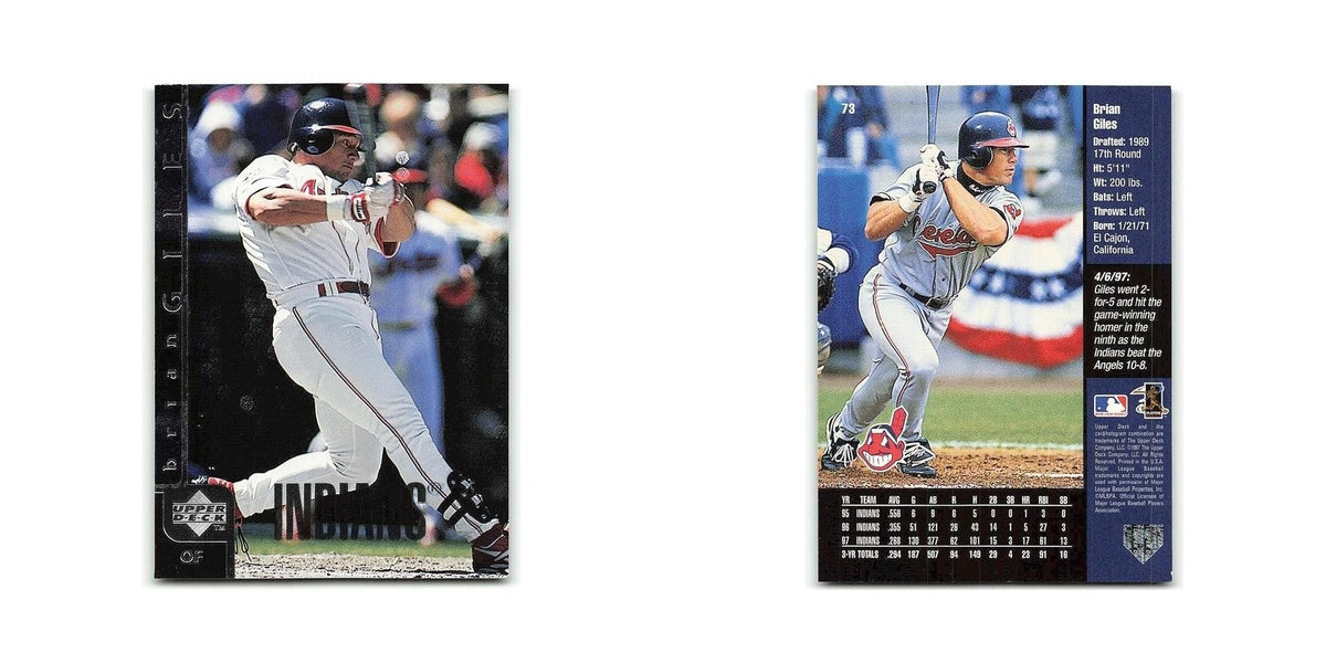 Brian Giles 1998 Upper Deck #73 Cleveland Indians Baseball Card NM
