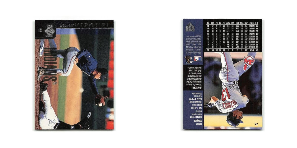 Omar Vizquel 1998 Upper Deck #72 Cleveland Indians Baseball Card NM