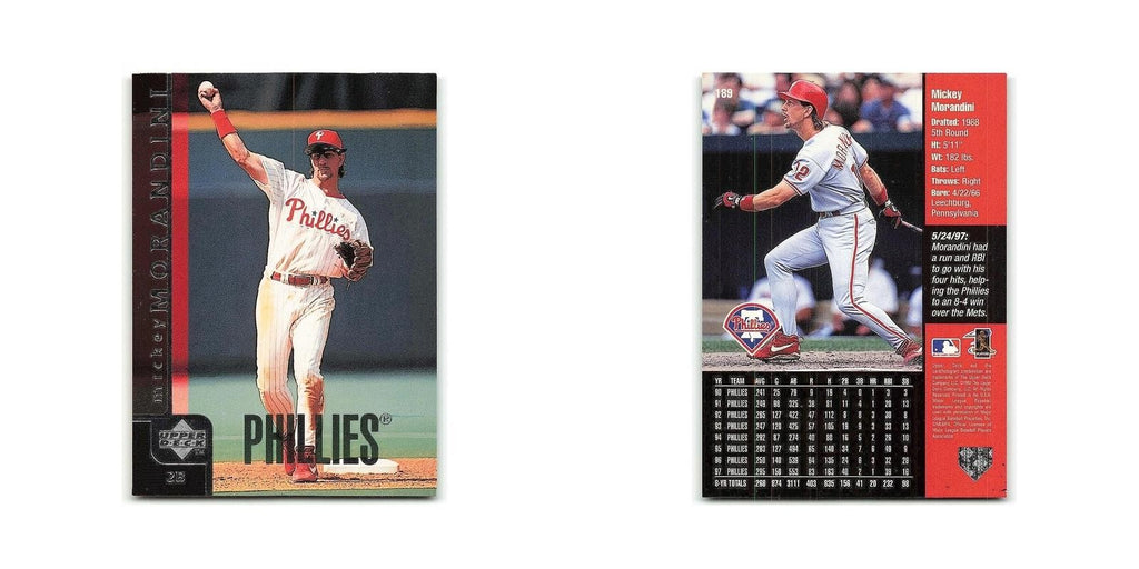 Mickey Morandini 1998 Upper Deck #189 Philadelphia Phillies Baseball Card NM