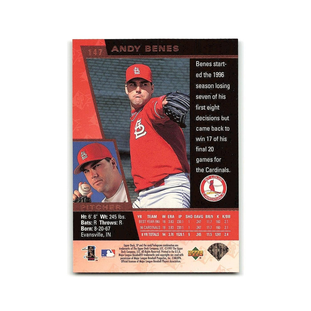 Andy Benes 1997 SP #147 St. Louis Cardinals Baseball Card NM