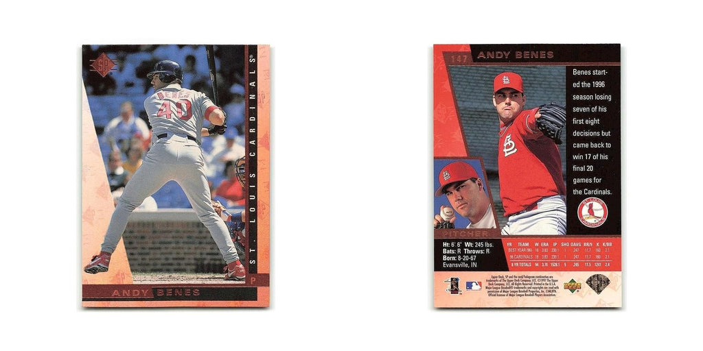 Andy Benes 1997 SP #147 St. Louis Cardinals Baseball Card NM