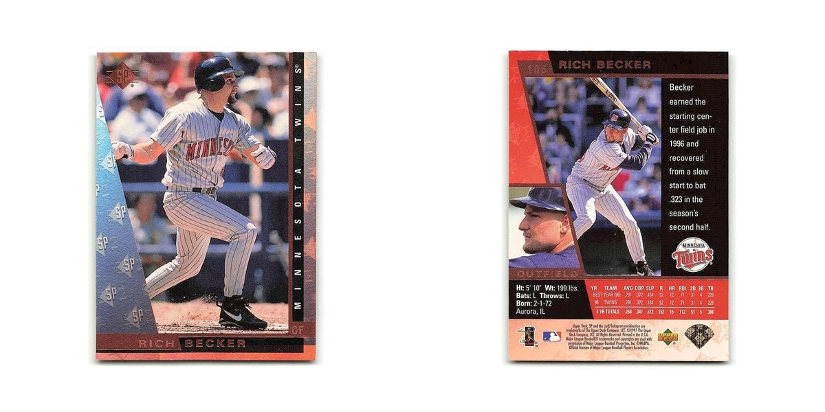 Rich Becker 1997 SP #106 Minnesota Twins Baseball Card NM