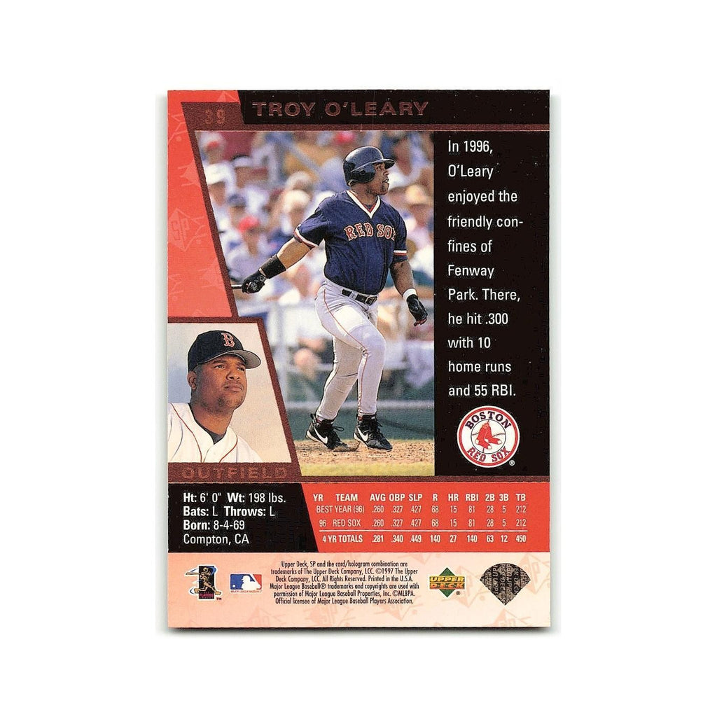 Troy O'Leary 1997 SP #39 Boston Red Sox Baseball Card NM