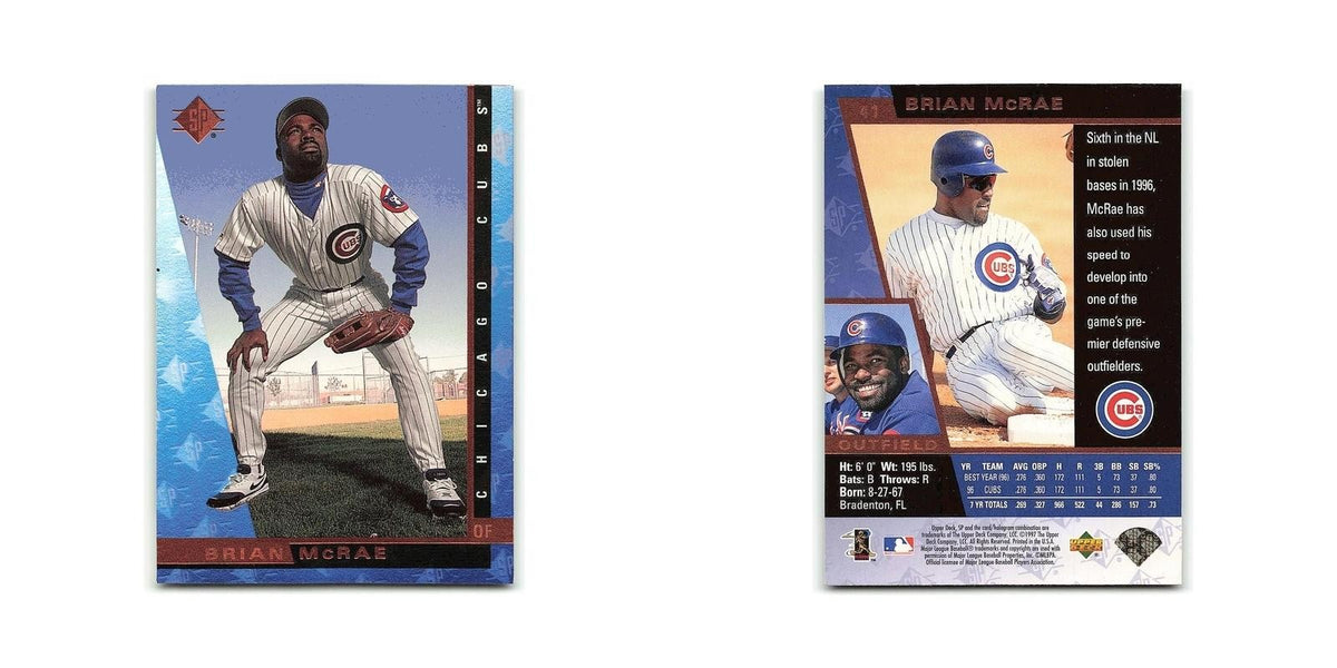 Brian McRae 1997 SP #41 Chicago Cubs Baseball Card NM
