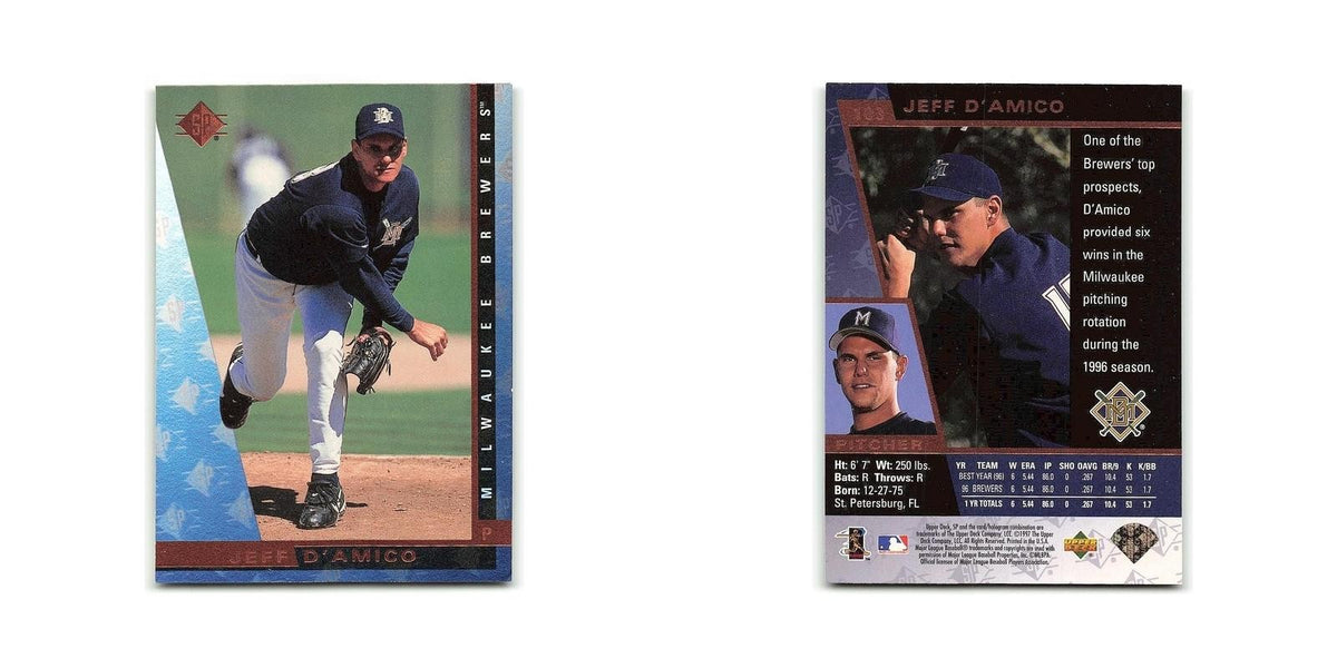 Jeff D'Amico 1997 SP #103 Milwaukee Brewers Baseball Card NM