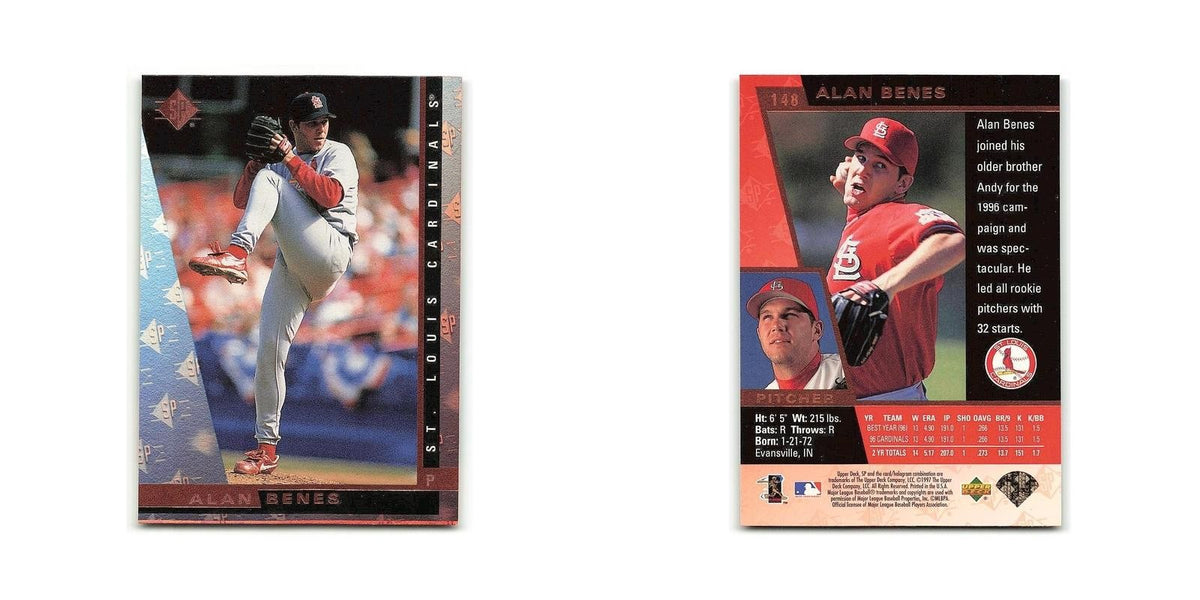 Alan Benes 1997 SP #148 St. Louis Cardinals Baseball Card NM