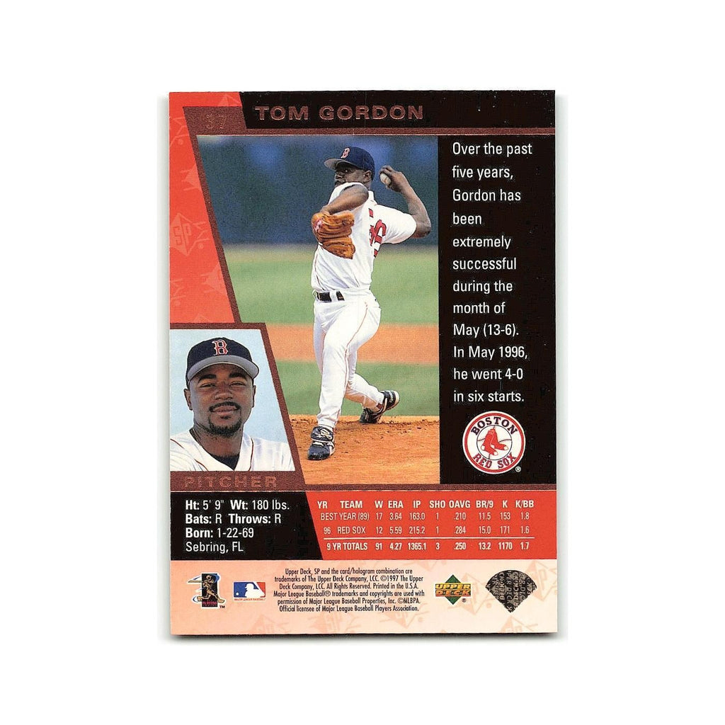 Ton Gordon 1997 SP #37 Boston Red Sox Baseball Card NM