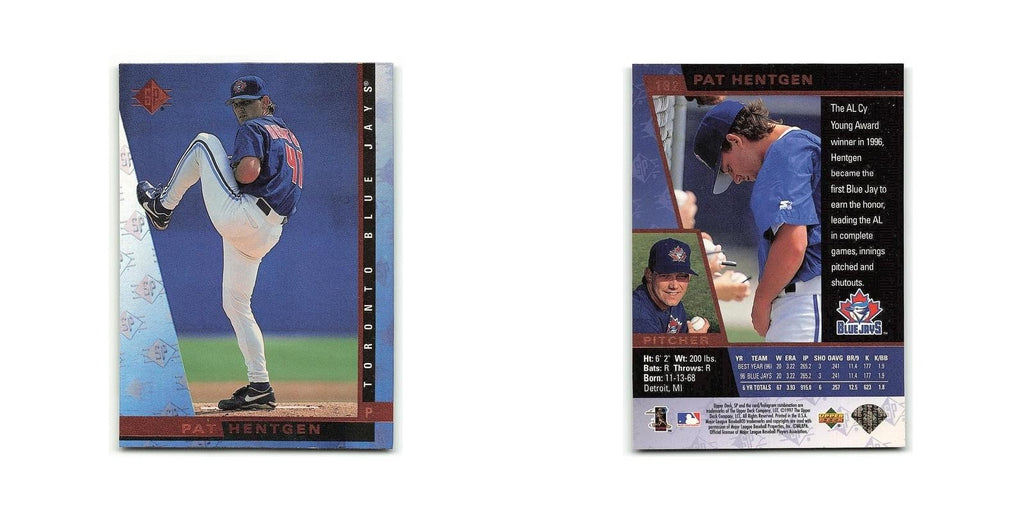 Pat Hentgen 1997 SP #182 Toronto Blue Jays Baseball Card NM