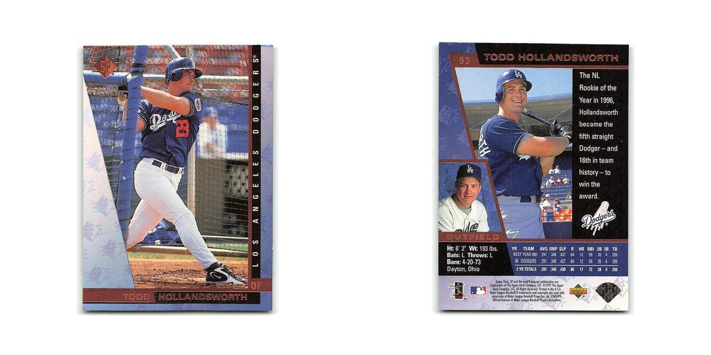 Todd Hollandsworth 1997 SP #93 Los Angeles Dodgers Baseball Card NM